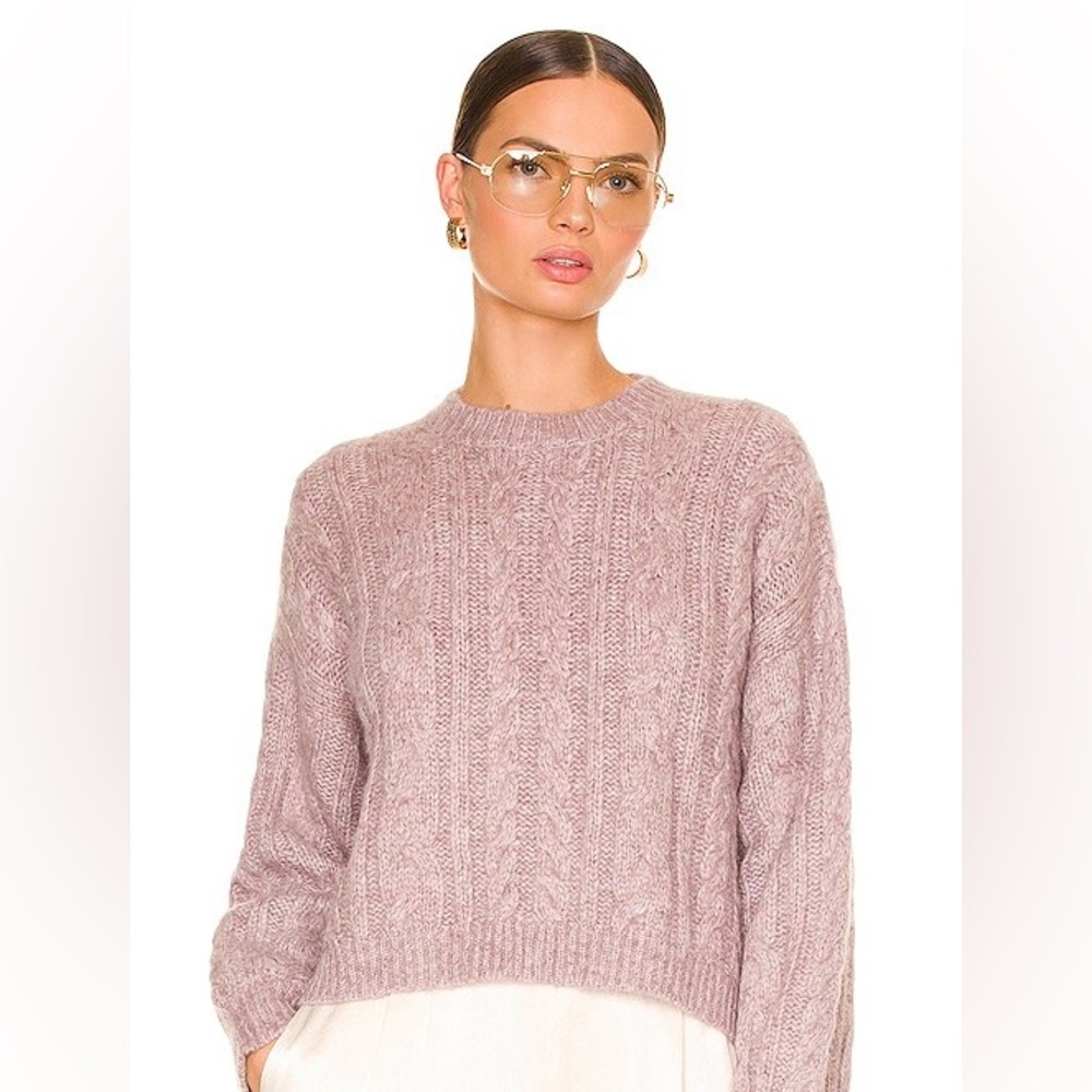 Weekend Stories baby alpaca pink sweater - XS